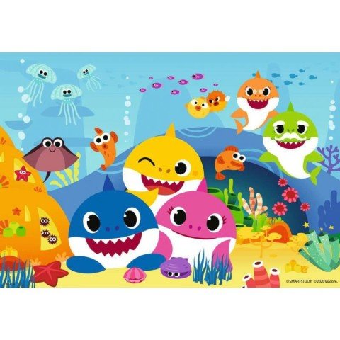 2x12 Parça Puzzle Baby Shark
