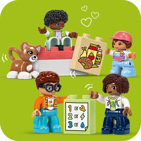 LEGO® DUPLO® Town Büyük İnteraktif Mahalle Treni 10428 - 3 Yaş ve Üzeri Çocuklar için Eğitici Oyuncak Yapım Seti
