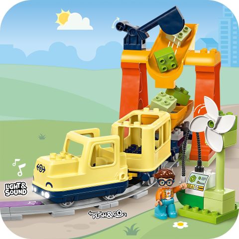 LEGO® DUPLO® Town Büyük İnteraktif Mahalle Treni 10428 - 3 Yaş ve Üzeri Çocuklar için Eğitici Oyuncak Yapım Seti