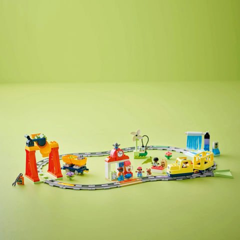 LEGO® DUPLO® Town Büyük İnteraktif Mahalle Treni 10428 - 3 Yaş ve Üzeri Çocuklar için Eğitici Oyuncak Yapım Seti