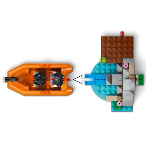 LEGO® Jurassic World T. rex Nehir Kaçışı Dinozor Figürü Yapım Seti 76975