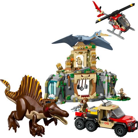 LEGO® Jurassic World Spinosaurus ve Quetzalcoatlus Hava Görevi Dinozor Oyuncağı 76976