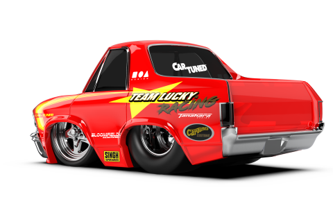 CarTuned S2 1968 Chevy El Camino - Kırmızı Pro Street Araba