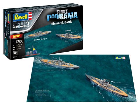 Revell Gift Set Diyorama Başlangıç Seti - Bismarck