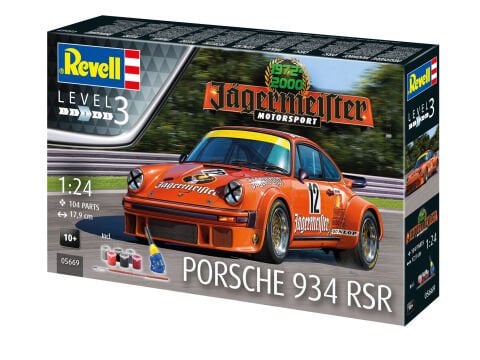 Revell Gift Set Jägermeister Motorsport 50.Yıl Dönümü - Porsche 934 RSR