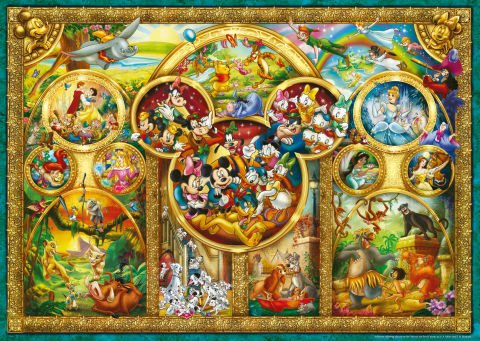 1000 Parça Puzzle En Güzel Disney Teması