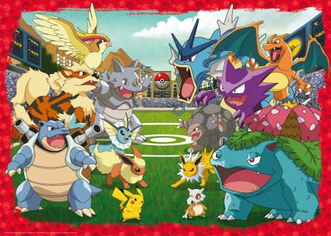 1000 Parça Puzzle Pokemon Güç Savaşları