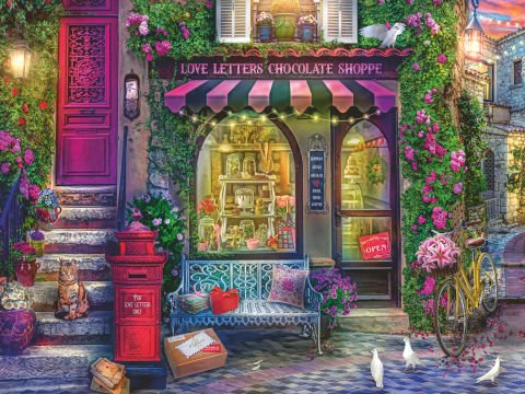 1500 Parça Puzzle Çikolata Dükkanı