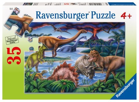 35 Parça Puzzle Dinozorlar