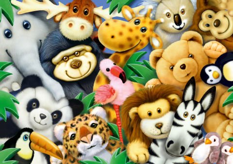 35 Parça Puzzle Peluşlar