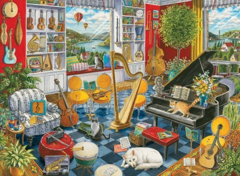 500 Parça Puzzle Müzik odası