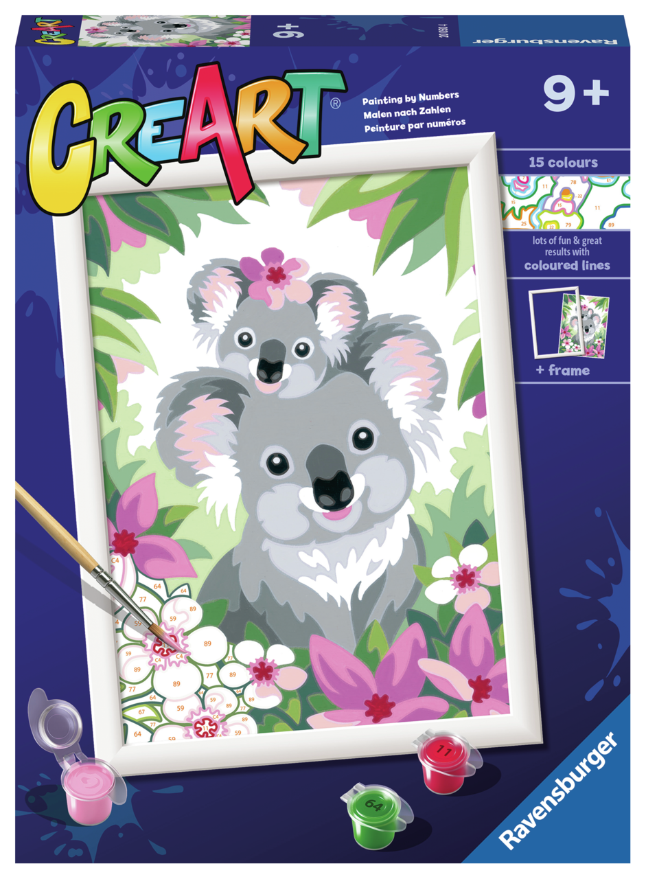 Creart Sevimli Koala - Sayılarla Boyama Hobi Seti