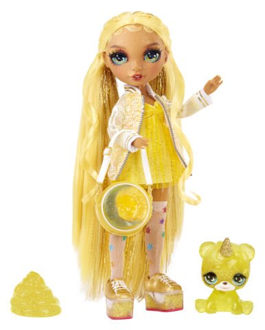 Rainbow High Sunny - Parlak Slime ve Evcil Hayvan Serisi Bebeği