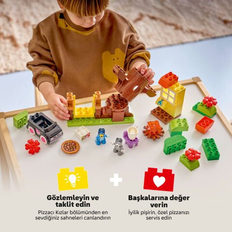 LEGO® DUPLO® Bluey Pizzacı Kızlar: Muffin ve Bluey 10469