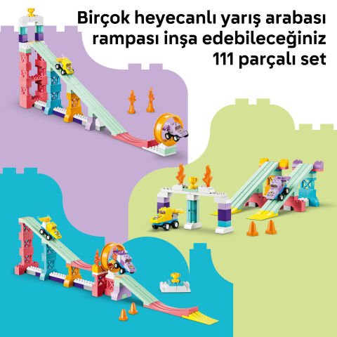LEGO® DUPLO® Kasabası 3’ü 1 Arada Araçlarla Yaratıcı Rampalar 10478