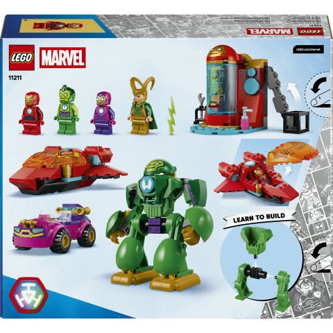 LEGO® ǀ Marvel Iron Man ve Arkadaşları Loki, Iron Man Takımına Karşı 11211