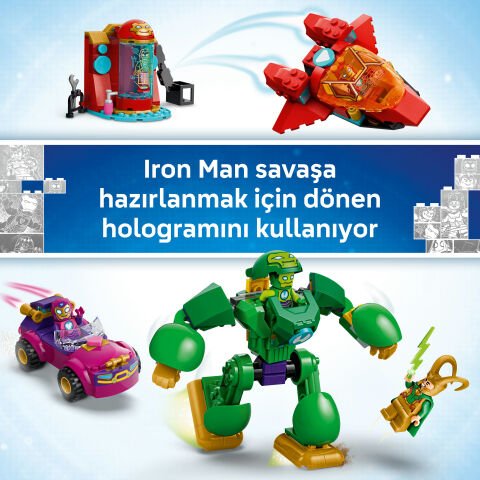 LEGO® ǀ Marvel Iron Man ve Arkadaşları Loki, Iron Man Takımına Karşı 11211