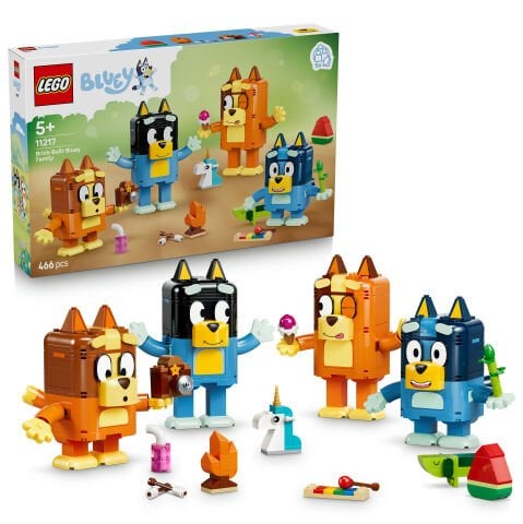 LEGO® Bluey Parçalarla İnşa Edilen Bluey Ailesi 11217