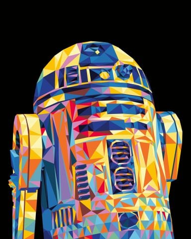 Creart Star Wars R2 D2 - Sayılarla Boyama Hobi Seti