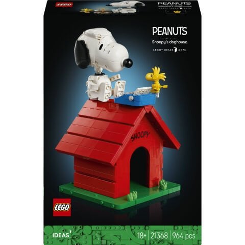 LEGO® Ideas Peanuts: Snoopy’nin Köpek Kulübesi 21368