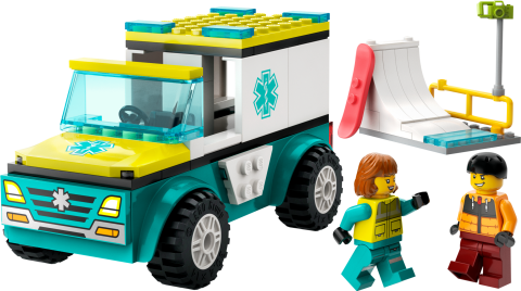 LEGO® City Acil Ambulansı ve Snowboardcu 60403