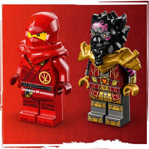LEGO® NINJAGO® Kai ve Ras'ın Araba ve Motosiklet Savaşı 71789 Oyuncak Yapım Seti
