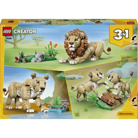 LEGO® Creator 3’ü 1 Arada Vahşi Hayvanlar: Görkemli Aslan 31386