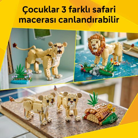 LEGO® Creator 3’ü 1 Arada Vahşi Hayvanlar: Görkemli Aslan 31386