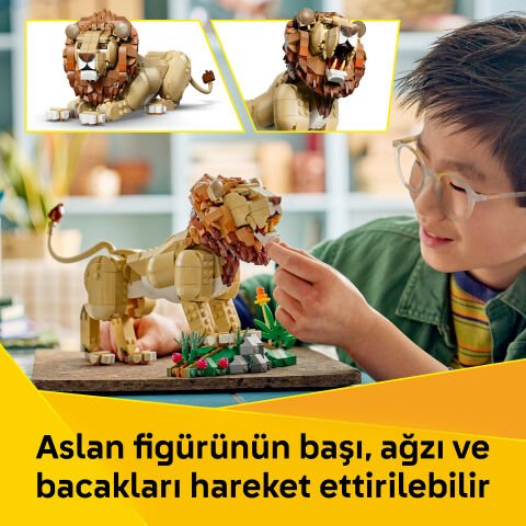 LEGO® Creator 3’ü 1 Arada Vahşi Hayvanlar: Görkemli Aslan 31386