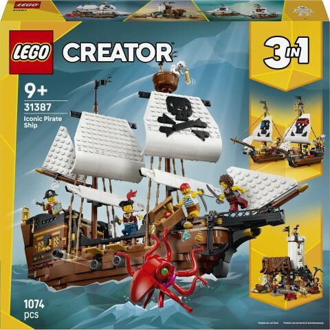 LEGO® Creator 3’ü 1 Arada İkonik Korsan Gemisi 31387