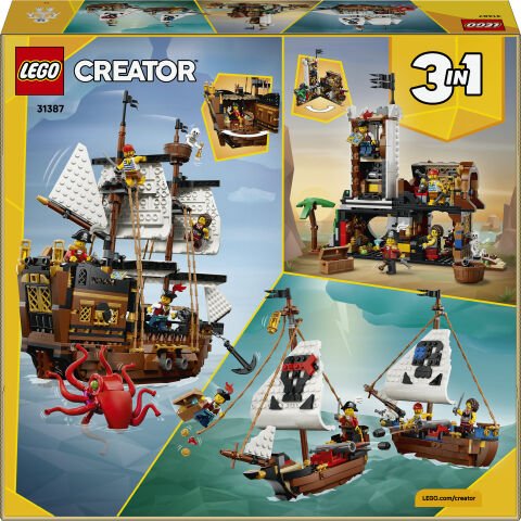 LEGO® Creator 3’ü 1 Arada İkonik Korsan Gemisi 31387