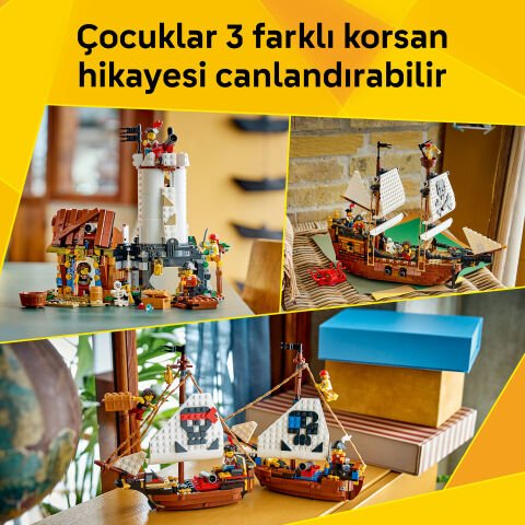 LEGO® Creator 3’ü 1 Arada İkonik Korsan Gemisi 31387