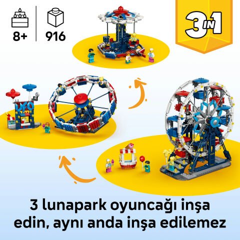 LEGO® Creator 3’ü 1 Arada İkonik Dönme Dolap 31389