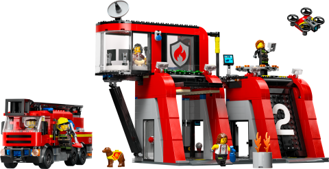 LEGO® City İtfaiye Kamyonlu İtfaiye Merkezi 60414