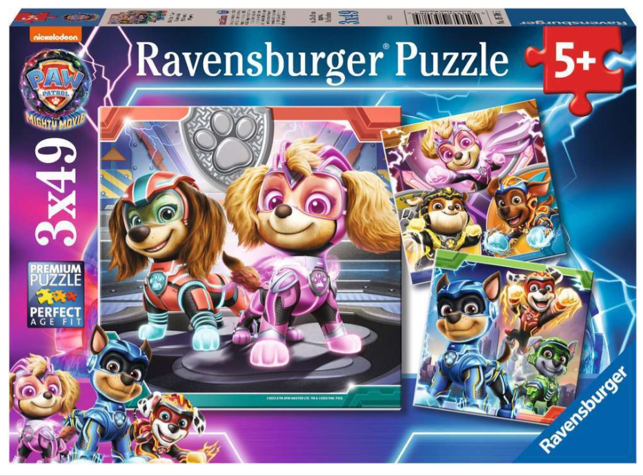 3x49 Parça Puzzle Paw Patrol