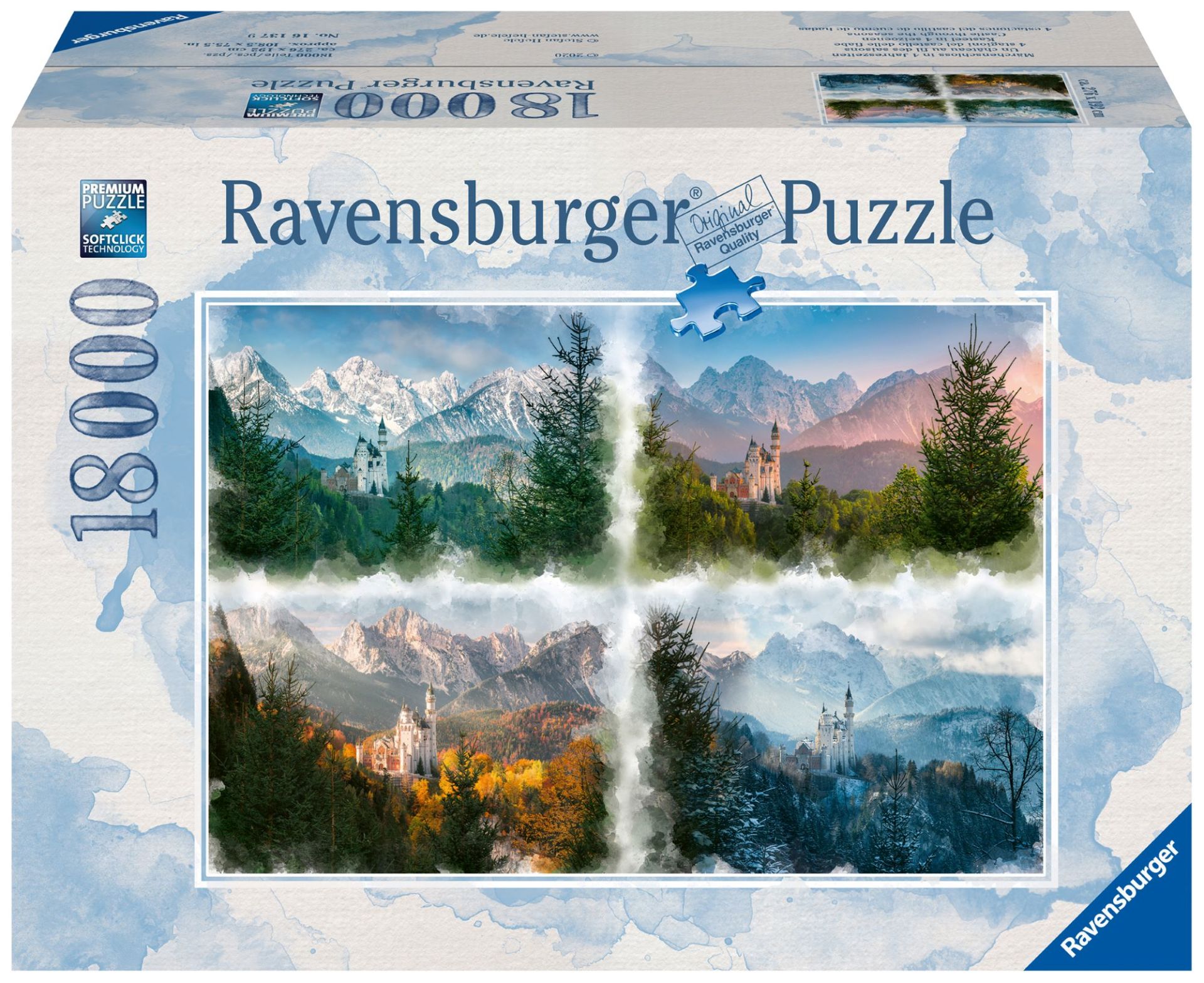 18000 Parça Puzzle Kalede Mevsimler