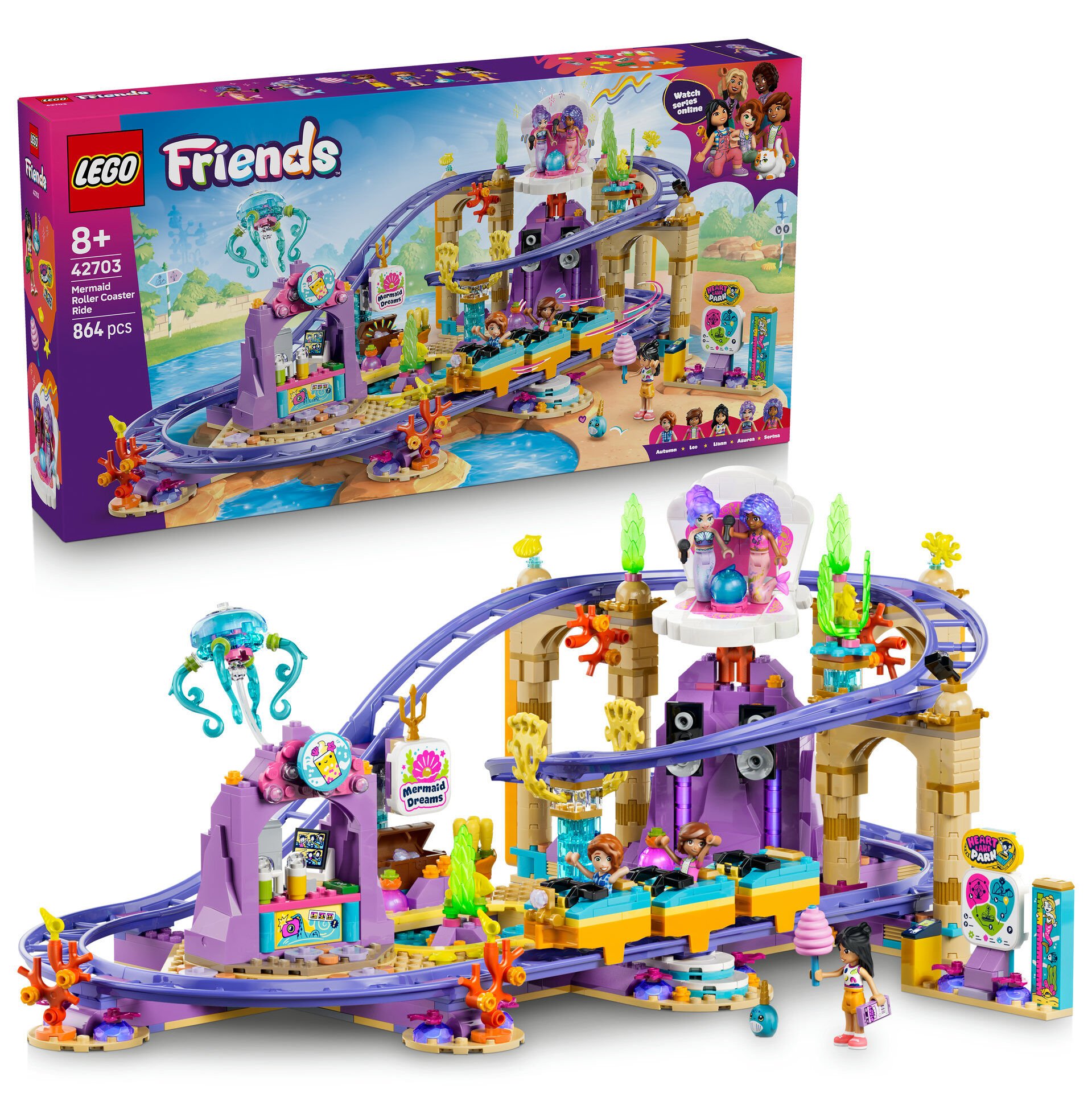 LEGO® Friends Deniz Kızı Hız Treni Yapım Seti 42703
