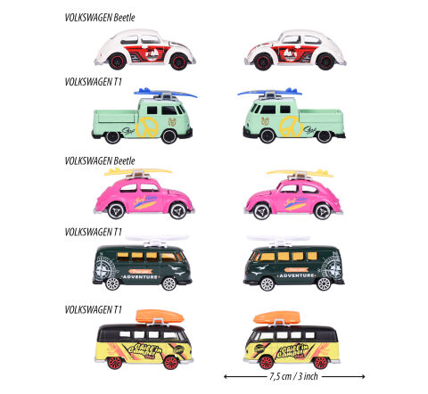 Majorette, Volkswagen The Originals 5'li Araç Paketi