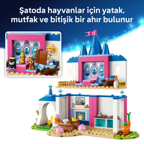 LEGO® ǀ Disney Princess Sindirella Hayvan Dosları Şatosu 43283
