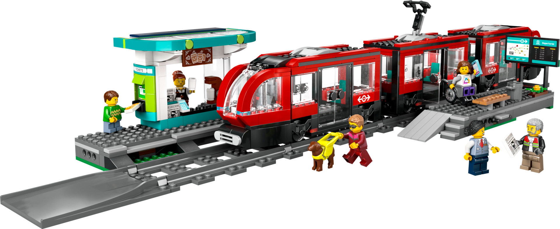 LEGO® City Şehir Merkezi Tramvay İstasyonu Oyuncak Seti 60423