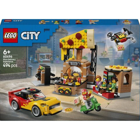 LEGO® City Araçlarla Pizza Dağıtım Deneyimi 60496