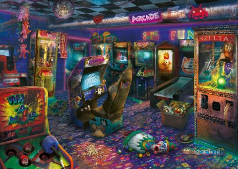 1000 Parça Puzzle Eski Atari Salonu