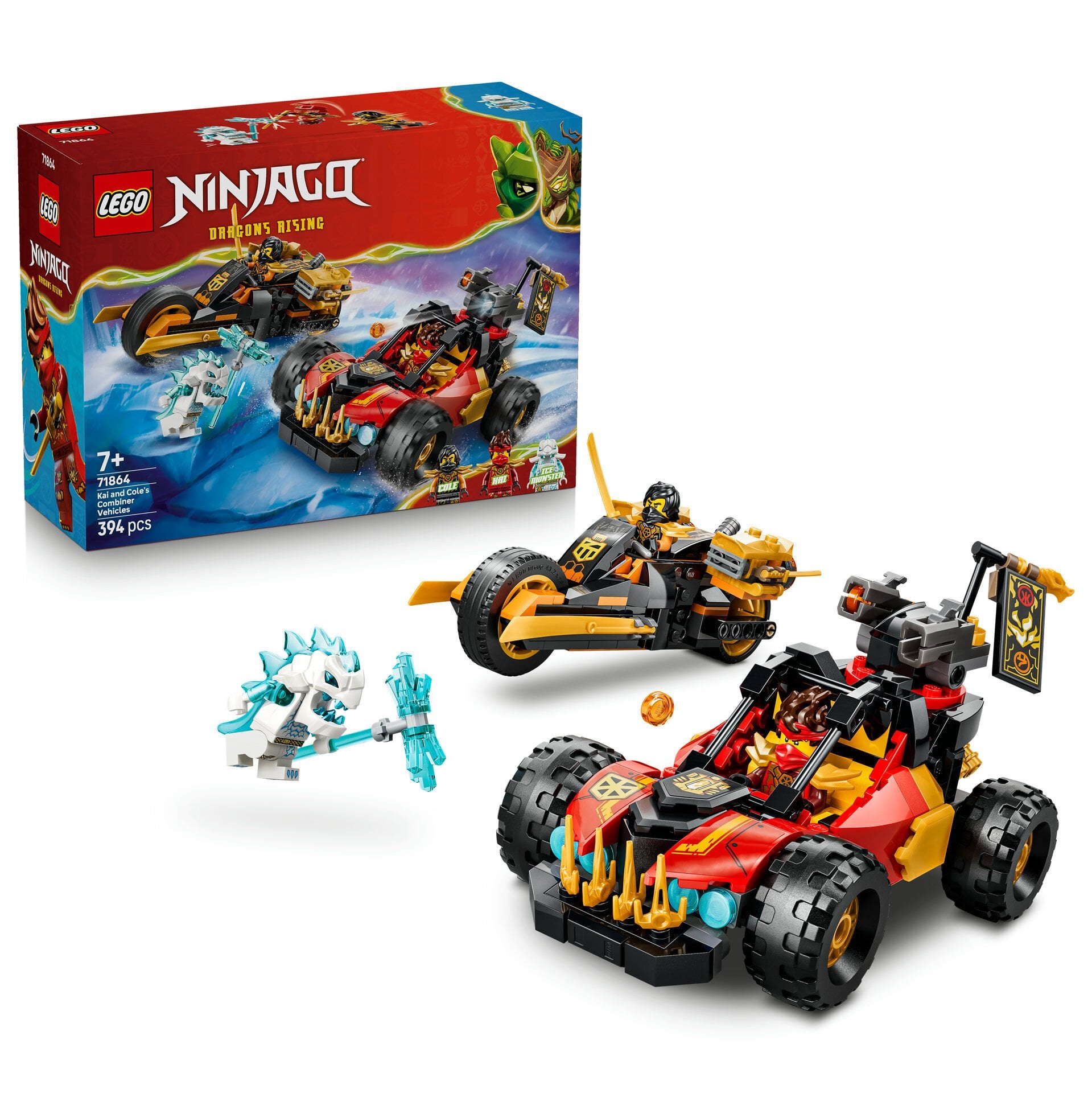 LEGO® NINJAGO® Kai ve Cole’un Birleşen Araçları 71864