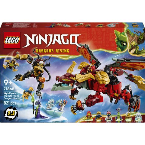 LEGO® NINJAGO® Wyldfyre'ın Dönüşen Ejderha Robotu 71868