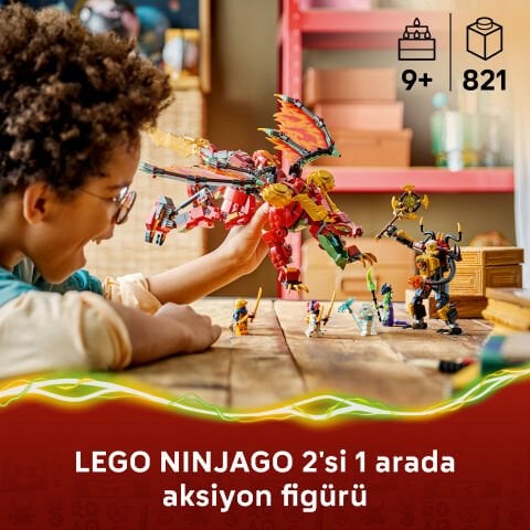 LEGO® NINJAGO® Wyldfyre'ın Dönüşen Ejderha Robotu 71868