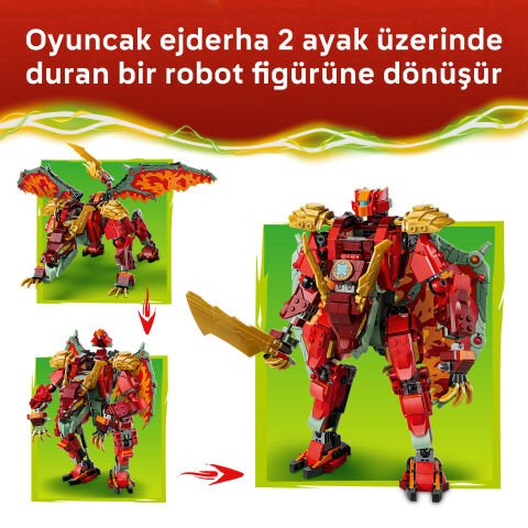 LEGO® NINJAGO® Wyldfyre'ın Dönüşen Ejderha Robotu 71868