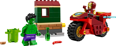 LEGO® Marvel Motosikletli Iron Man ve Hulk Oyun Seti 76287