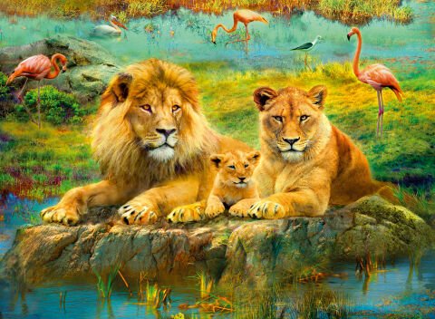 500 Parça Puzzle Aslanlar