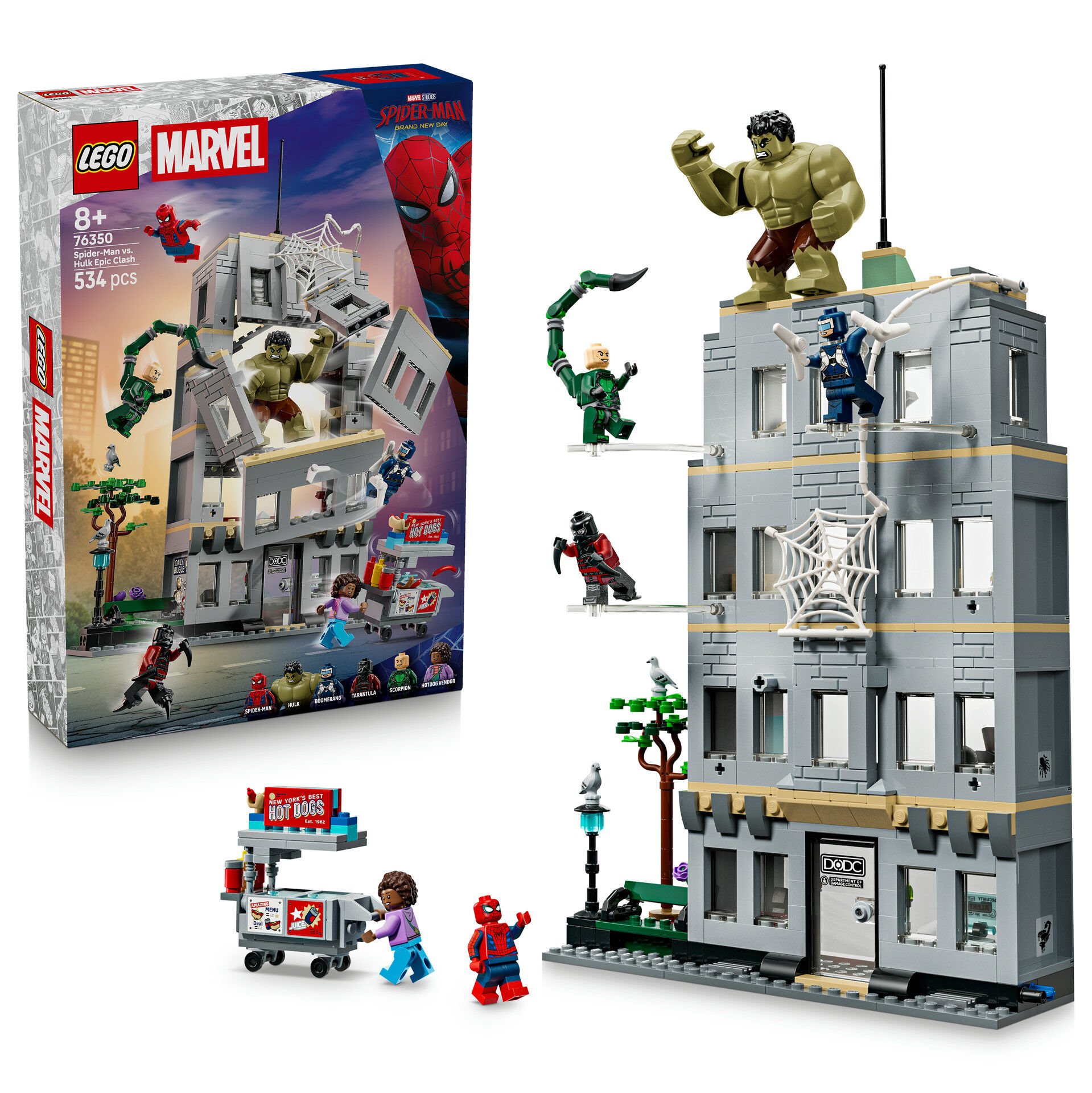 LEGO® ǀ Marvel Örümcek Adam ve Hulk’ın Destansı Çarpışması 76350