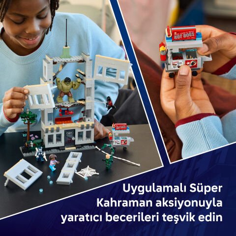 LEGO® ǀ Marvel Örümcek Adam ve Hulk’ın Destansı Çarpışması 76350